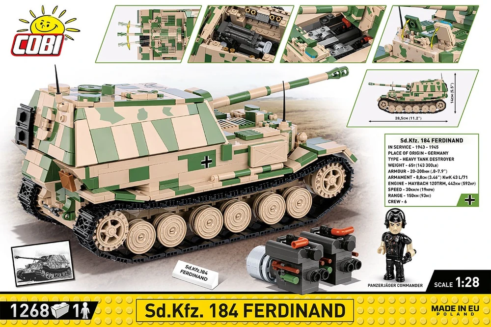 Cobi Klocki Sd.Kfz. 184 Ferdinand Pads
