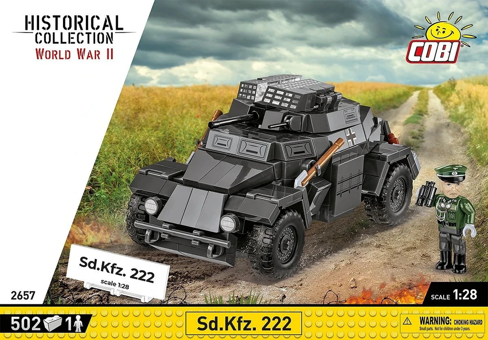 Cobi Sd.Kfz. 222 modelio konstravimo rinkinys