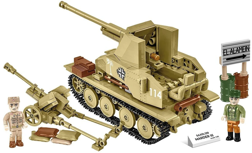Cobi Konstruktorius Sd.Kfz. Marder III, 486 detali