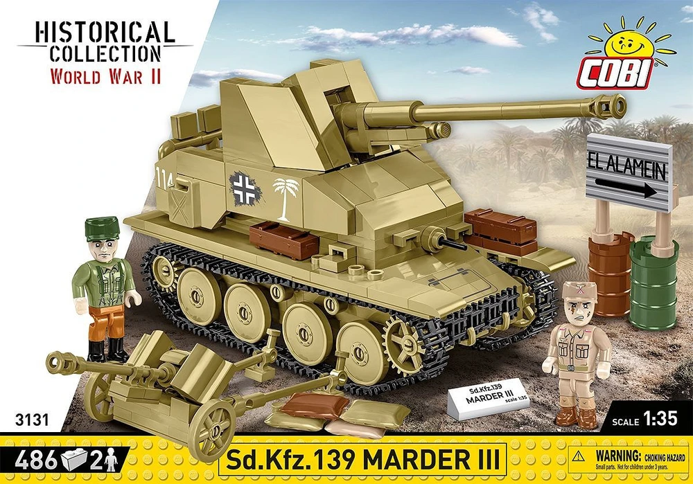 Cobi Konstruktorius Sd.Kfz. Marder III, 486 detali