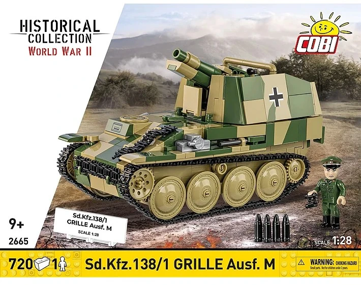 Cobi Klocki Sd.kfz.138/1 grotelių blokeliai 720 vnt