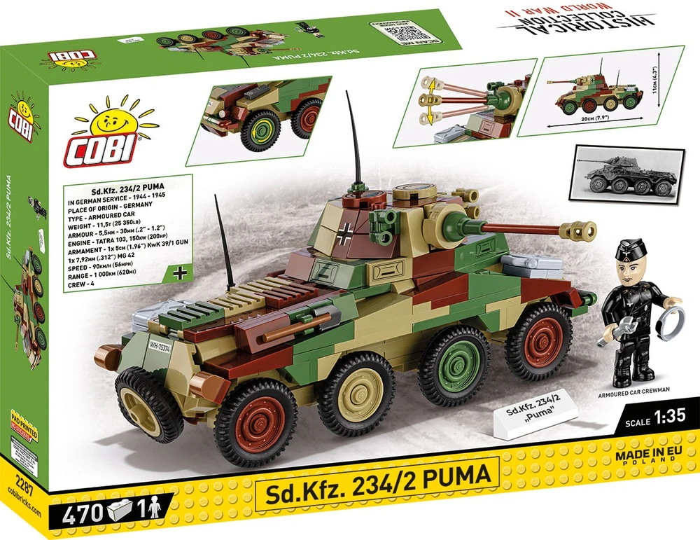 COBI - Konstruktorius Sd.Kfz. 234/2 Puma, 1/35, 2287