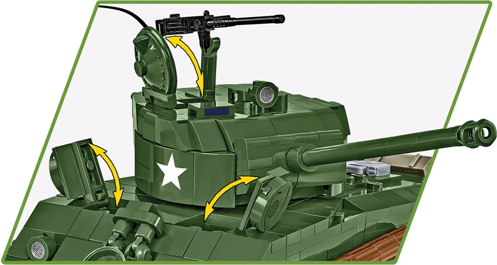 Cobi Klocki Sherman m4a2e8 blokai 865 blokai