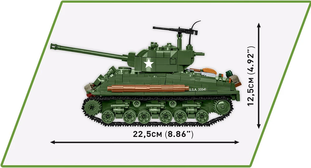 Cobi Klocki Sherman m4a2e8 blokai 865 blokai