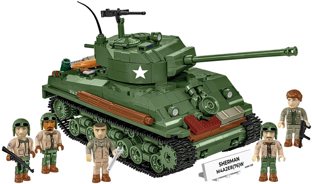 Cobi Klocki Sherman m4a2e8 blokai 865 blokai
