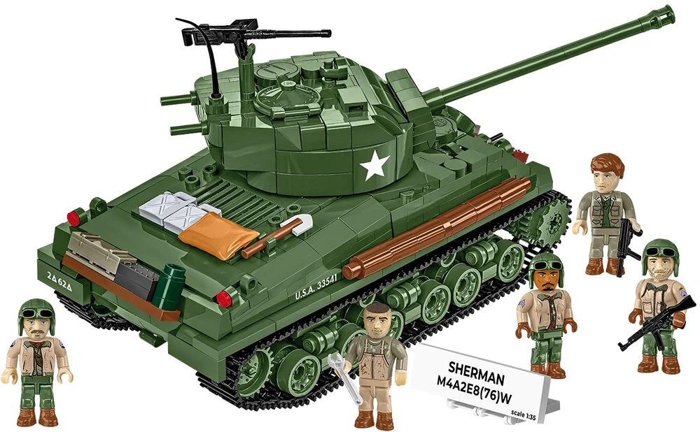 Cobi Klocki Sherman m4a2e8 blokai 865 blokai
