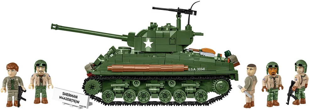 Cobi Klocki Sherman m4a2e8 blokai 865 blokai