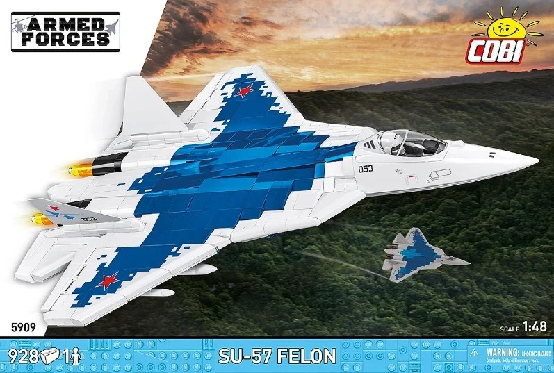 Cobi Klocki Su-57 „Felon“ konstravimo kaladėlės, 928 vnt.