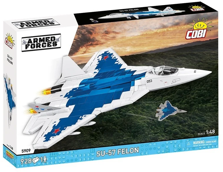 Cobi Klocki Su-57 „Felon“ konstravimo kaladėlės, 928 vnt.