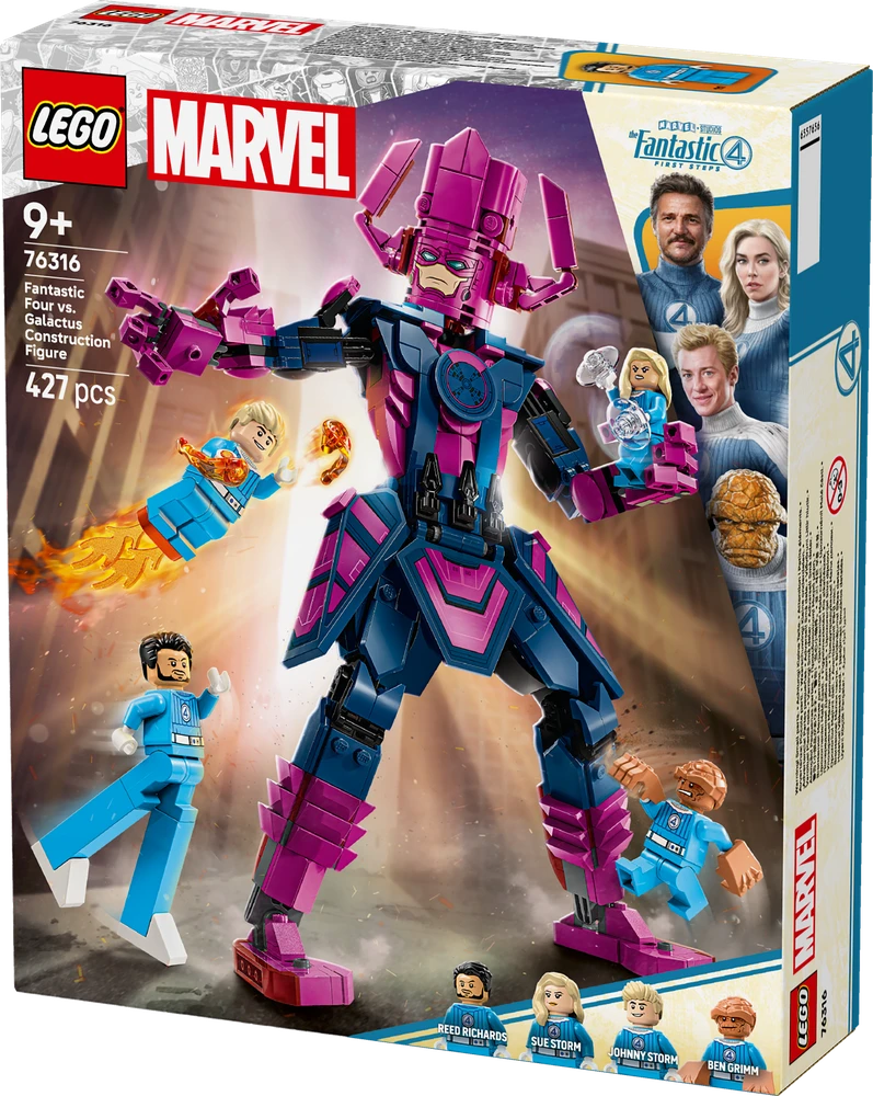 Klocki Super Heroes 76316 Fantastiškasis ketvertas prieš Galaktusą figūrėlė