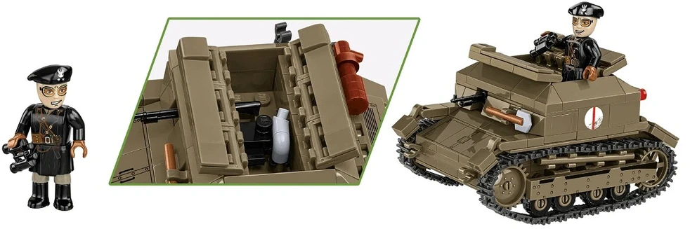Cobi Tanketės TK-3 modelis su figūrėle
