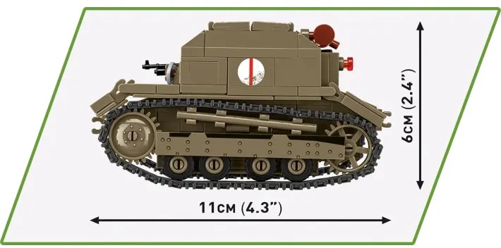 Cobi Tanketės TK-3 modelis su figūrėle