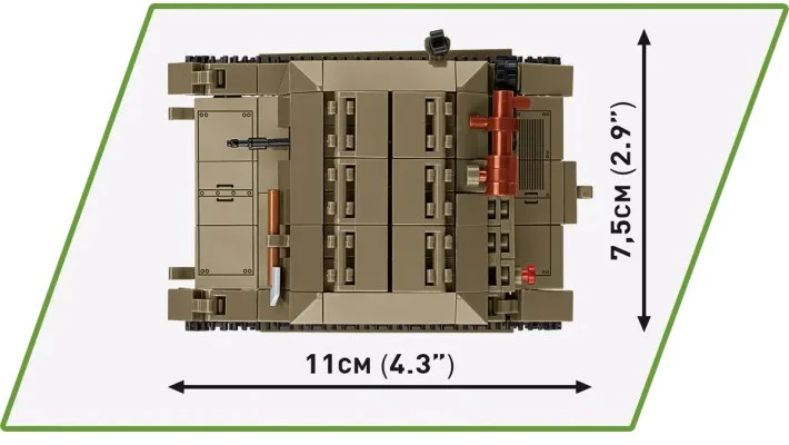 Cobi Tanketės TK-3 modelis su figūrėle