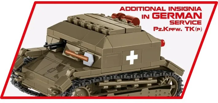 Cobi Tanketės TK-3 modelis su figūrėle