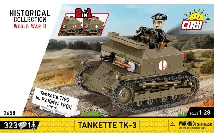 Cobi Tanketės TK-3 modelis su figūrėle