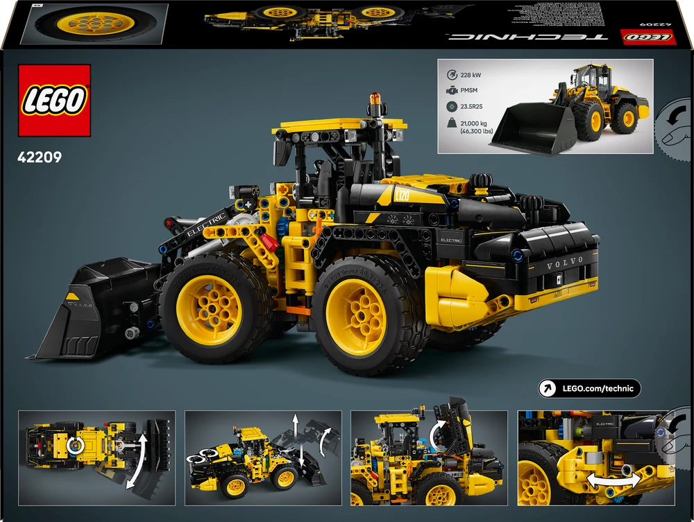 Klocki Technic 42209 Volvo L120 elektrinis ratinis krautuvas