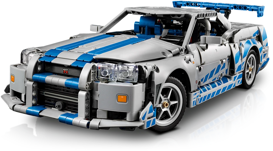 Klocki „Technic 42210 Nissan Skyline GT-R“ (R34) iš filmo „Greiti ir įsiutę“