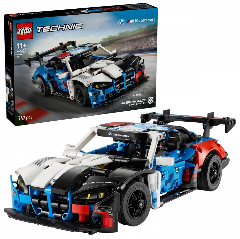 Klocki „Technic 42226“ BMW M4 GT3 Evo lenktyninis automobilis