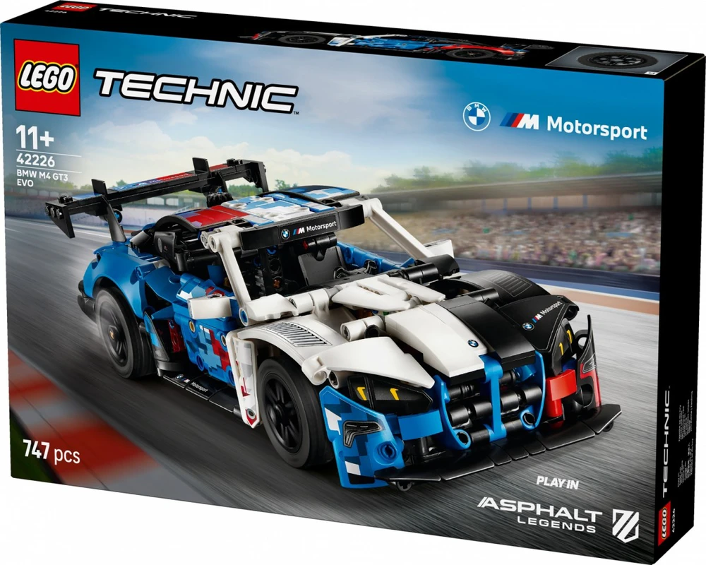 Klocki „Technic 42226“ BMW M4 GT3 Evo lenktyninis automobilis