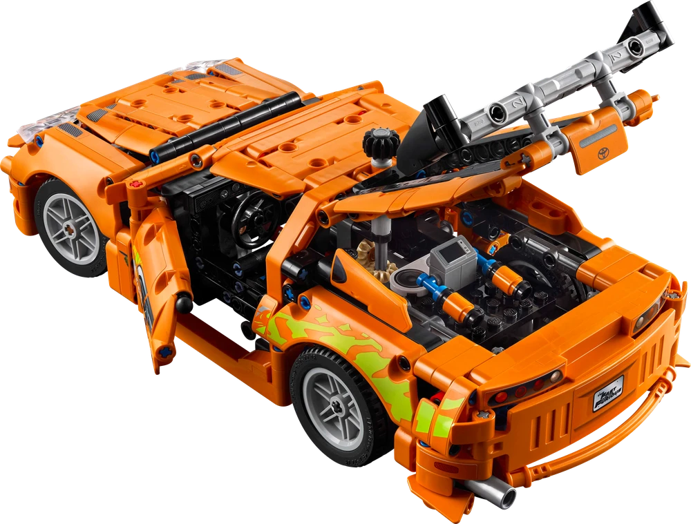 Klocki Technic blokeliai 42204 Greiti ir įsiutę Toyota Supra mk4