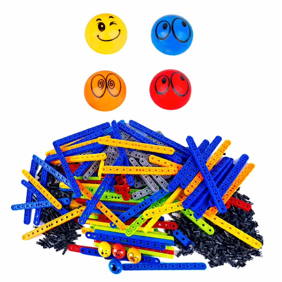 Lean Toys Kamuoliukų trasa 477 vnt.