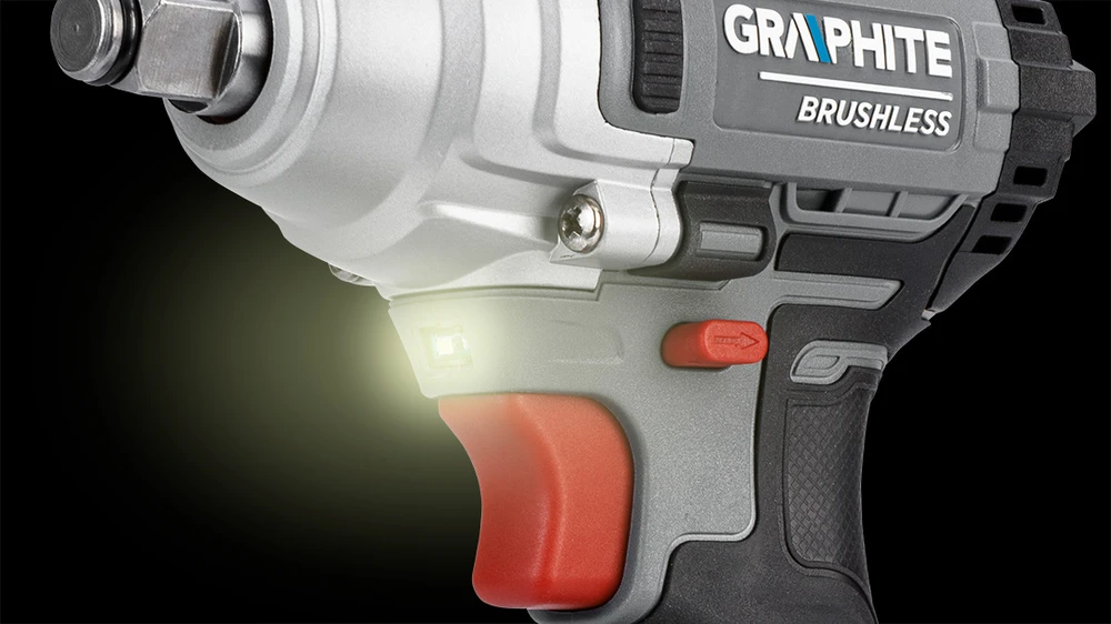 Smūginis veržliasūkis Graphite 58G028-1; 18 V (be akumuliatoriaus ir pakrovėjo)