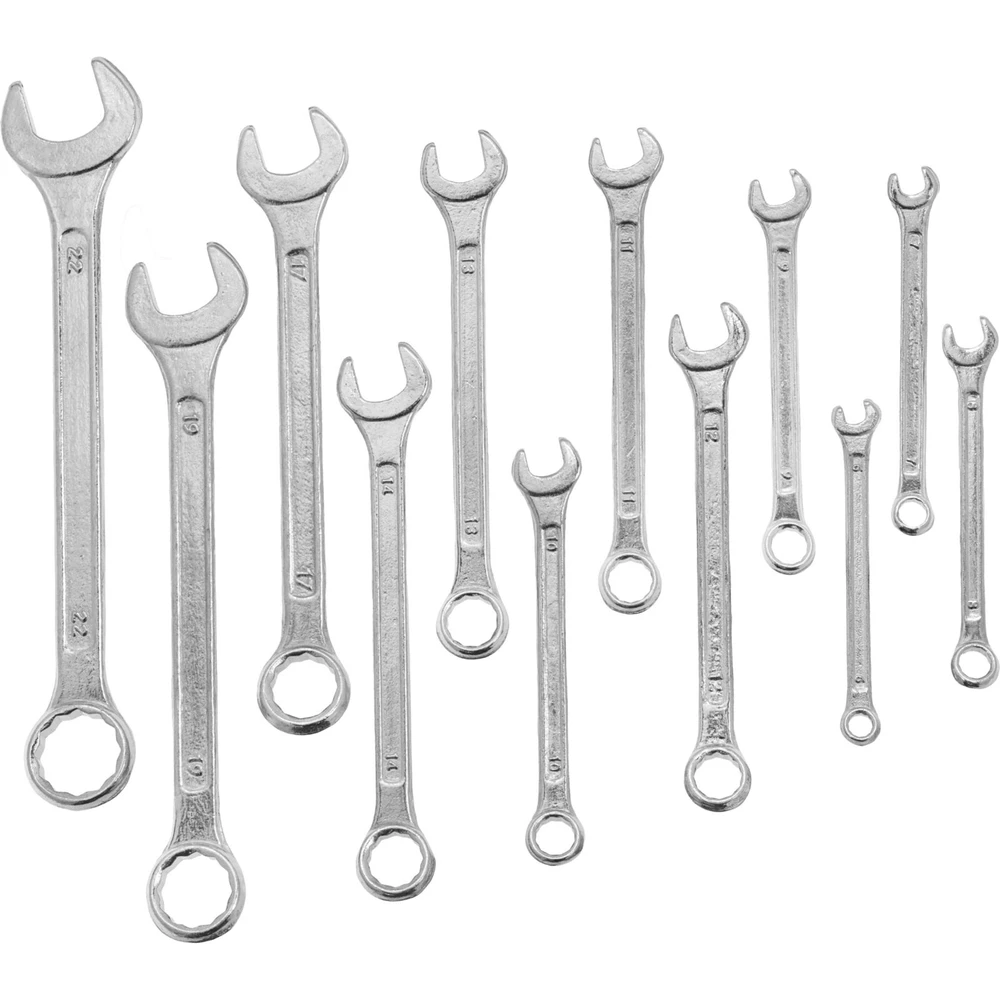 Mega Klucz Kombinuotų raktų rinkinys, 12 vnt., 6–22 mm, dėkle