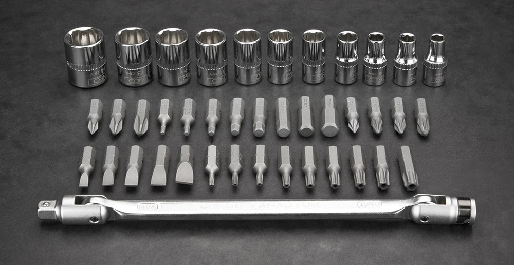 Neo Tools Antgalių rinkinys Neo 1/4", 41 vnt