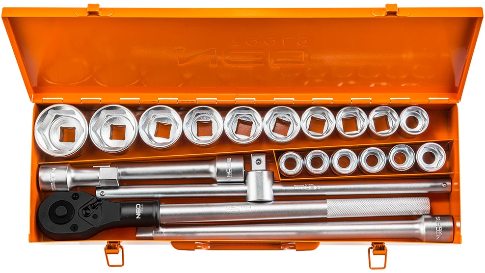 Klucze Antgalių rinkinys Neo 3/4", 21 vnt