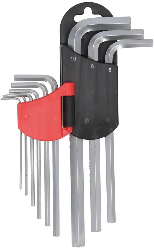 Dedra eiabriauniai raktai ilgi 1510mm rinkinys 9vnt CRV