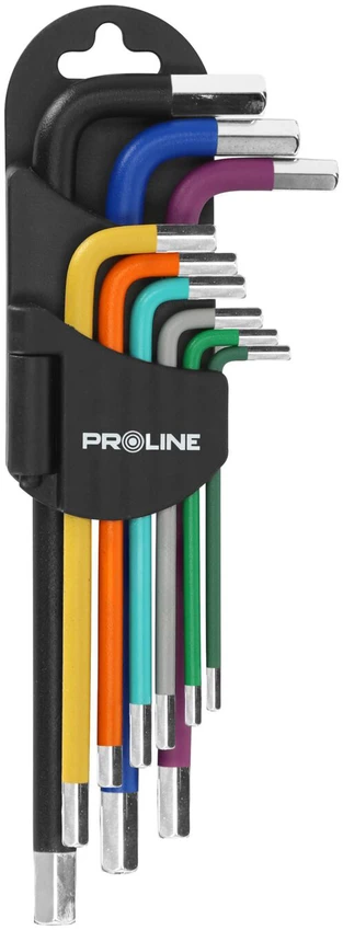 Klucze Ilgi šešiakampiai raktai, 9 vnt. rinkinys, 1,5–10 mm, s2, proline
