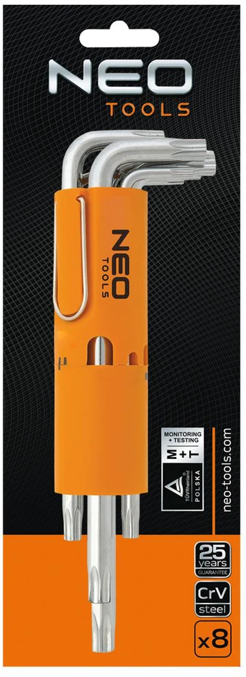 Klucze Ilgi Torx raktų rinkinys NEO 09-524 (T10-T50, 9 vnt.)