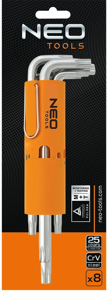 Klucze Ilgi Torx raktų rinkinys NEO 09-524 (T10-T50, 9 vnt.)