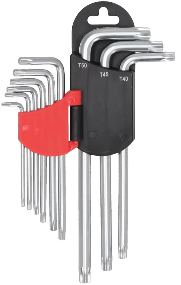 Dedra Torx raktai ilgi T10T50 rinkinys 9vnt CRV