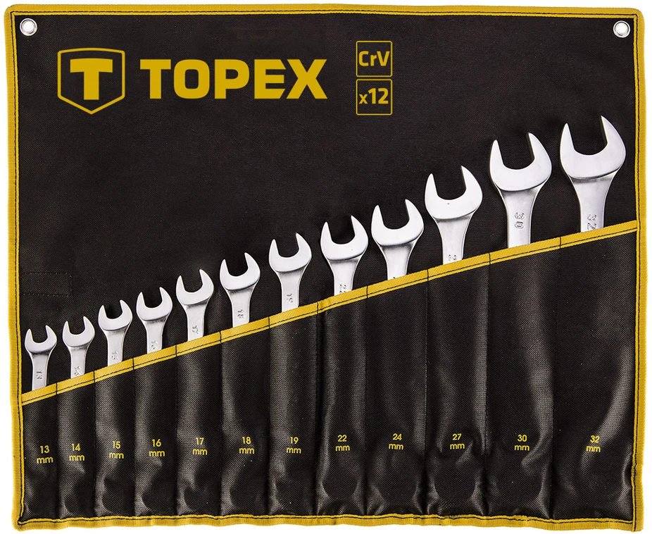 Raktų rinkinys Topex, 13-32mm, 13vnt.