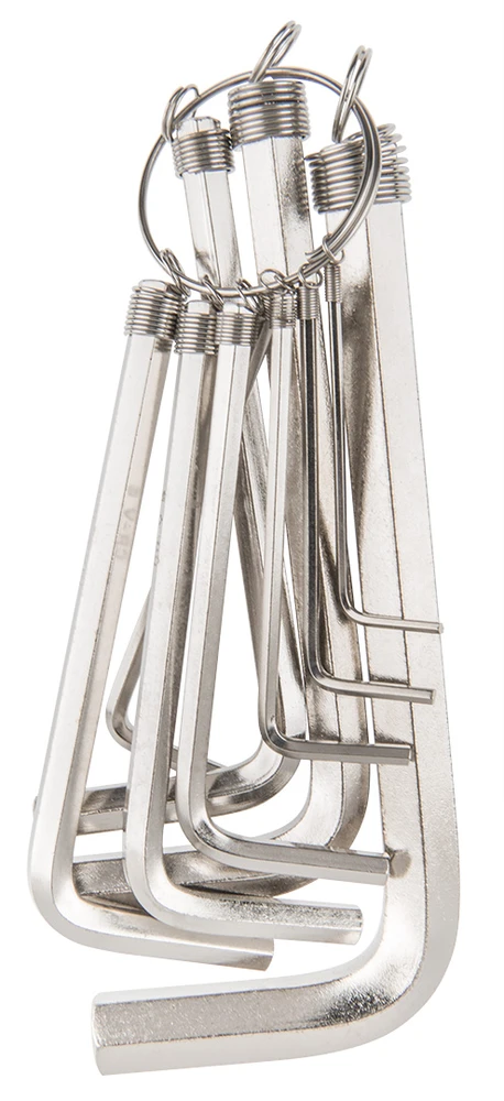 Klucze Šešiakampiai raktai 1,5–10 mm, 10 vnt. rinkinys