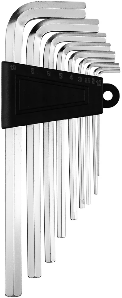Top Tools Klucze Šešiakampiai raktai 1,5–10 mm (ilgi), 9 vnt. rinkinys