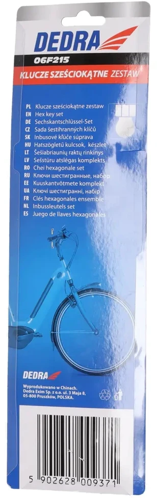 Dedra eiabriauniai raktai rutulys extrailgi 1510mm rinkinys 9vnt S2