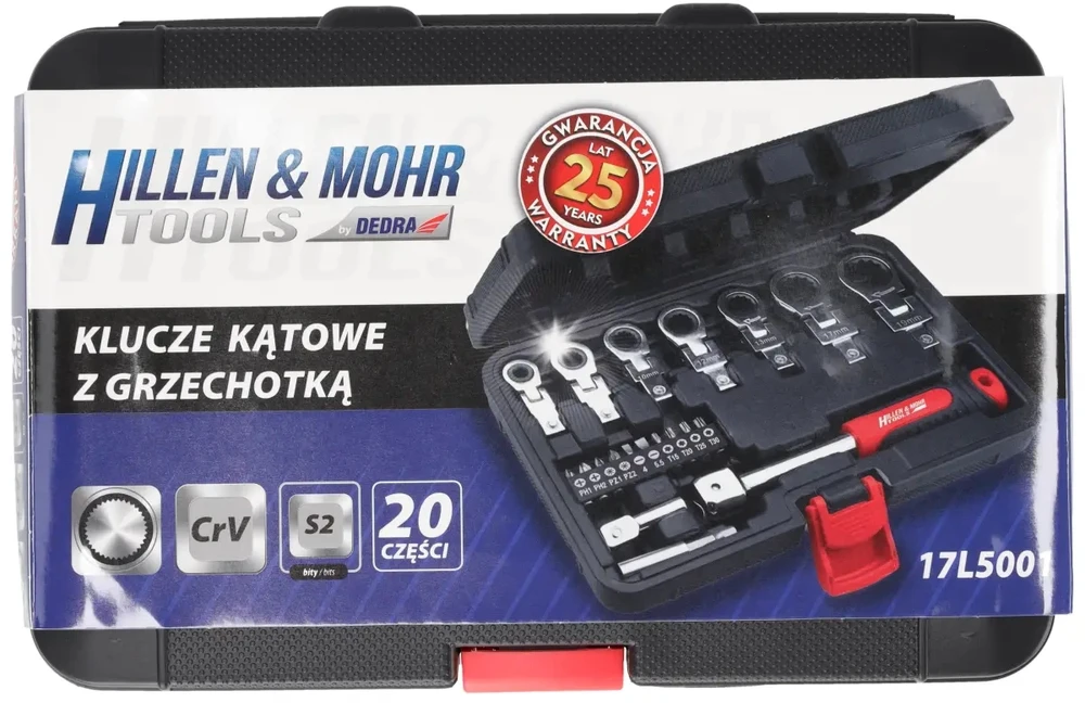 Dedra Klucze Terkšliniai kampiniai raktai 6-19 CRV