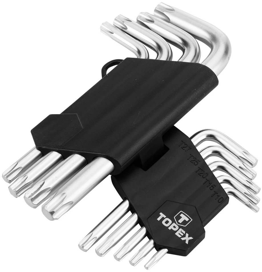 Klucze Topex Torx raktų rinkinys, tipas L T10-T50 9 vnt. 35D960