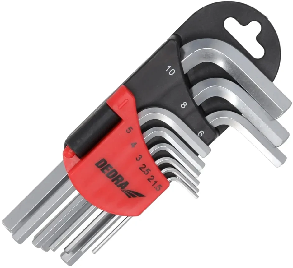 Dedra eiabriauniai raktai trumpi 1510mm rinkinys 9vnt CRV