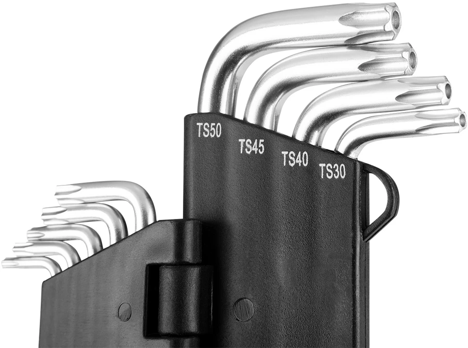 Klucze TS10-50 penkiakampiai raktai, 9 vnt. rinkinys