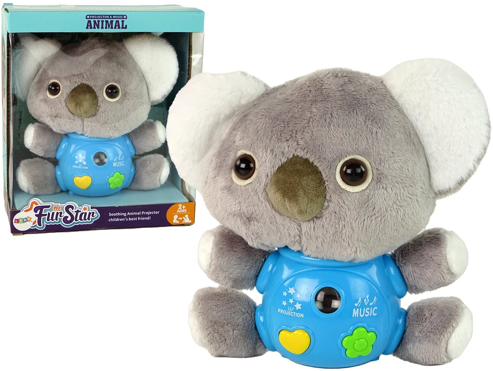 Interaktyvus pliušinis žaislas - koala Lean Toys, pilka