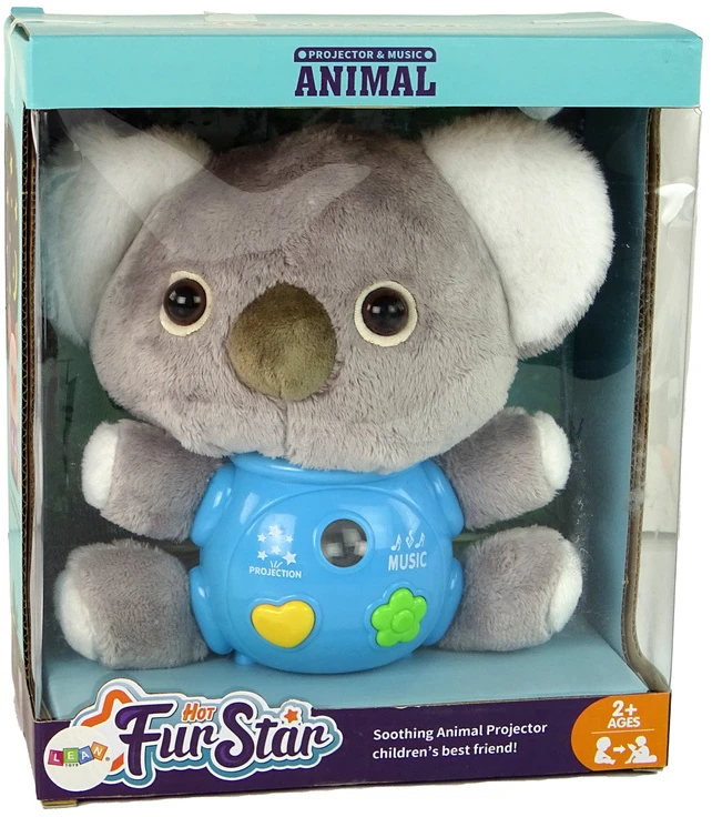 Interaktyvus pliušinis žaislas - koala Lean Toys, pilka
