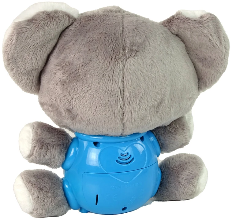 Interaktyvus pliušinis žaislas - koala Lean Toys, pilka