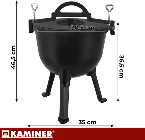 Emaliuotas ketaus katilas 10l Kaminer