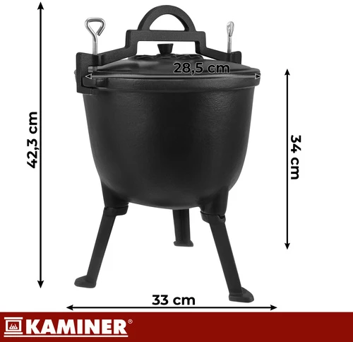 Kaminer emaliuotas ketaus virdulys 8l