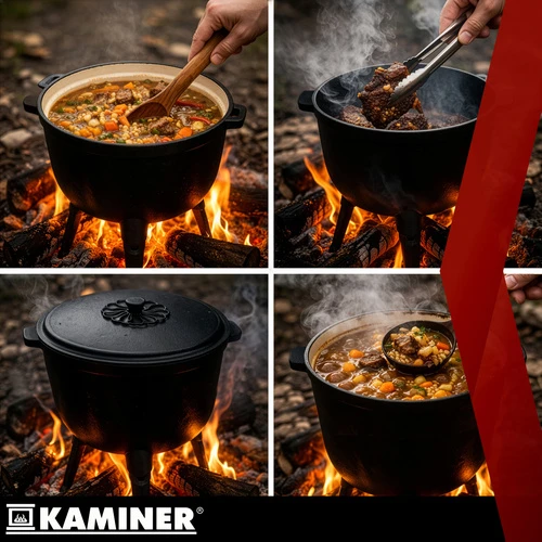 Kaminer emaliuotas ketaus virdulys 8l