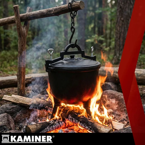 Kaminer emaliuotas ketaus virdulys 8l