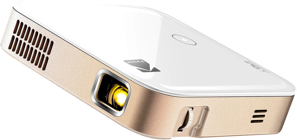 Projektorius Kodak Portable Series Luma 350 RODPJS350WH WVGA (854x480), 50 ANSI lumens, 3500:1, Baltas/Gold, Wi-Fi